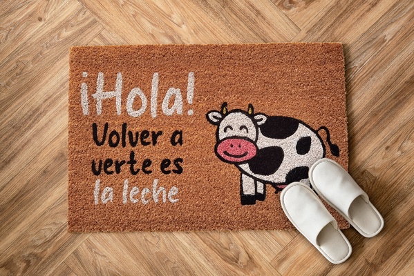 Felpudo Coco Natural Milky 40x60